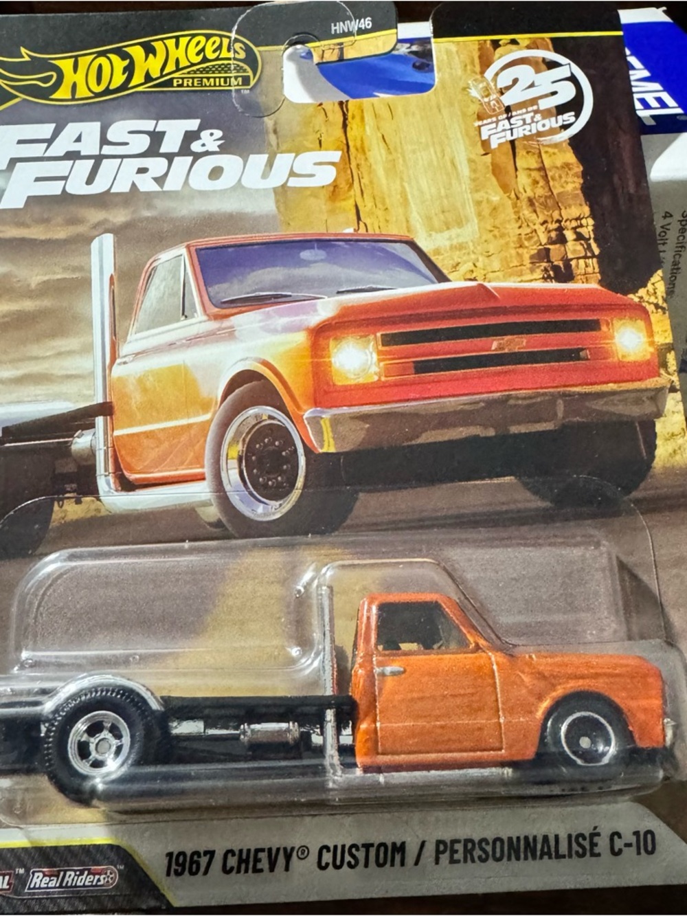 Hot Wheels Premium Fast & Furious 1967 Chevy Custom C-10 - Orange 25th ANN